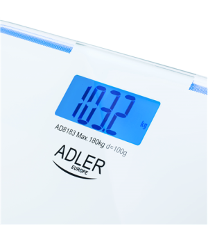 Adler | Bathroom Scale | AD 8183 | Maximum weight (capacity) 180 kg | Accuracy 100 g | White