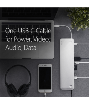 Aten USB-C Multiport Dock with Power Pass-Through | Aten | USB-C | USB-C Multiport Dock with Power Pass-Through