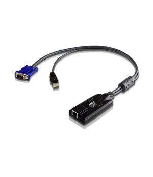 Aten USB VGA Virtual Media KVM Adapter | Aten | 1 x RJ-45 Female,1 x USB Type A Male 1 x HDB-15 Male | Adapter | USB VGA Virtual