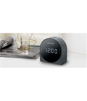 Muse | Dual Alarm Clock radio PLL | M-185CR | AUX in | Black