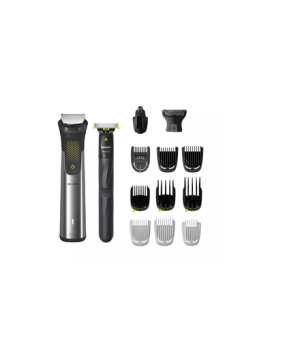 Philips | All-in-One Trimmer | MG9552/15 | Cordless | Wet & Dry | Number of length steps 27 | Silver/Black/Green