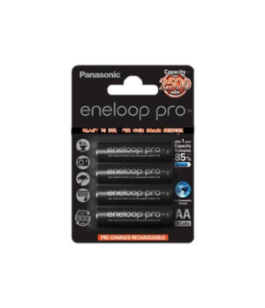 Panasonic | ENELOOP Pro BK-3HCDE/4BE | AA | 2500 mAh | 4 pc(s)