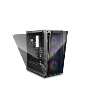 Deepcool | MATREXX 70 ADD-RGB 3F | Side window | Black | E-ATX | Power supply included No | ATX PS2 (Length less than 200mm)