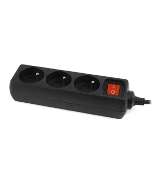 EnerGenie EG-PSU3F-01 UPS power strip, 3 FR sockets, 10 A, C14 plug, 0.6 m cable, black | EnerGenie