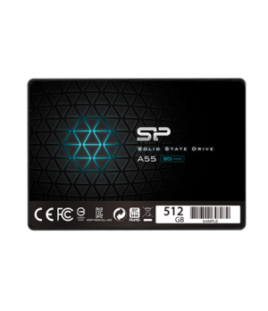 Silicon Power | A55 | 512 GB | SSD form factor 2.5" | SSD interface SATA | Read speed 560 MB/s | Write speed 530 MB/s