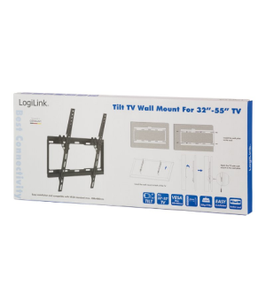 Logilink BP0012 TV Wall mount, 32–55", tilt -14°, 25 mm