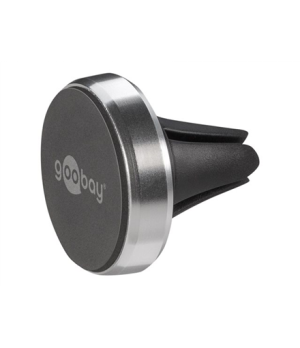 Goobay | Magnetic mount Metal Slim Design for smartphones (35mm) | 38685 | Black/Silver | Magnetic holder is suitable for almost