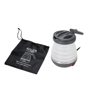 Adler | Travel kettle | AD 1279 | Electric | 750 W | 0.6 L | Silicon | White