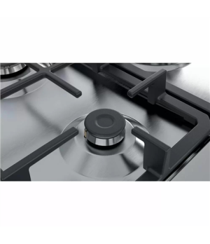 Bosch | PGQ7B5B90 | Hob | Gas | Number of burners/cooking zones 5 | Rotary knobs | Stainless steel