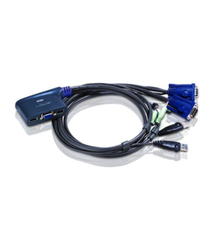 Aten 2-Port USB VGA/Audio Cable KVM Switch (0.9m) | Aten | 2-Port USB VGA/Audio Cable KVM Switch (0.9m)