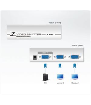 Aten 2-Port VGA Splitter (350MHz) | Aten | 2-Port VGA Splitter (350MHz)