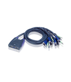 Aten 4-Port USB VGA/Audio Cable KVM Switch | Aten | 4-Port USB VGA/Audio Cable KVM Switch (0.9m, 1.2m)