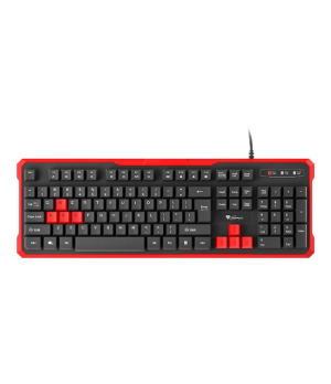 GENESIS RHOD 110 Gaming Keyboard, US Layout, Wired, Red | Genesis | RHOD 110 | Gaming keyboard | Wired | US | 1.7 m | Red, Black