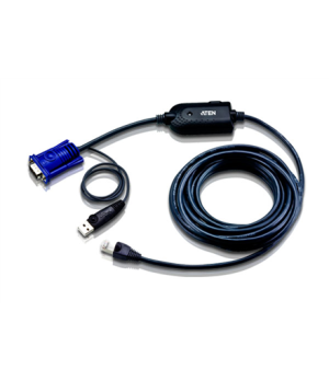 Aten USB VGA KVM Adapter (5M Cable) | Aten | USB VGA KVM Adapter | KA7970-AX | 1 x RJ-45 Male with 4.5m Cat 5, 1 x USB Type A Ma