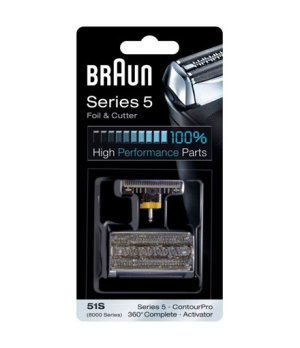 Braun | 51S | Head Replacement Pack | Shaving heads | Black