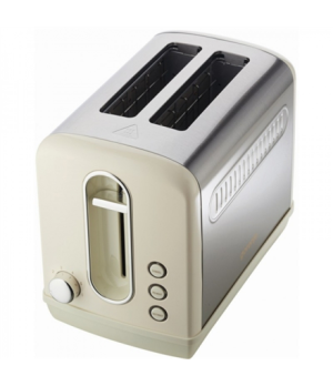 Gorenje | Toaster | T1100CLI | Power 1100 W | Number of slots 2 | Housing material Plastic, metal | Beige/ stainless steel