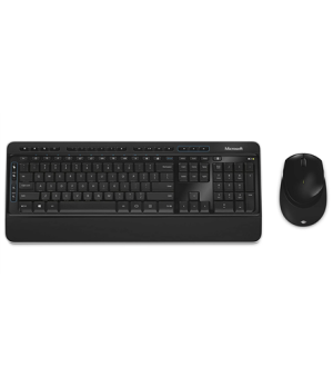 Microsoft | Keyboard and mouse | Wireless Desktop 3050 with AES | Keyboard and Mouse Set | Wireless | Mouse included | RU | Blac