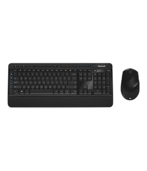 Microsoft | Keyboard and mouse | Wireless Desktop 3050 with AES | Keyboard and Mouse Set | Wireless | Mouse included | RU | Blac