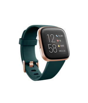 Versa 2 | Smart watch | NFC | OLED | Touchscreen | Activity monitoring 24/7 | Waterproof | Bluetooth | Wi-Fi | Emerald/CopperRos