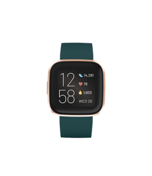 Versa 2 | Smart watch | NFC | OLED | Touchscreen | Activity monitoring 24/7 | Waterproof | Bluetooth | Wi-Fi | Emerald/CopperRos