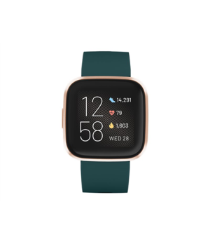 Versa 2 | Smart watch | NFC | OLED | Touchscreen | Activity monitoring 24/7 | Waterproof | Bluetooth | Wi-Fi | Emerald/CopperRos