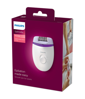 Philips | Epilator | Satinelle Advances BRE225/00 | Bulb lifetime (flashes) Not applicable | Number of power levels 2 | White/Pu