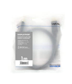 Logilink | DisplayPort Cable | Black | DP Male | DP Male | DP to DP | 1 m