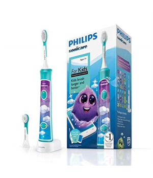 Philips | Sonic Electric toothbrush | HX6322/04 | Rechargeable | For kids | Number of brush heads included 2 | Number of teeth b