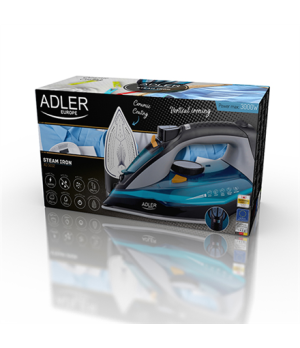 Adler | Iron | AD 5032 | Steam Iron | 3000 W | Water tank capacity 350 ml | Continuous steam 45 g/min | Steam boost performance 