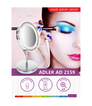 Adler | Mirror | AD 2159 | 15 cm | LED mirror | Chrome