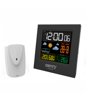 Camry | Weather station | CR 1166 | Black | Date display