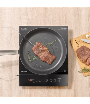 Caso | Table hob | TC 2400 ThermoControl | Number of burners/cooking zones 1 | Sensor touch | Black | Induction