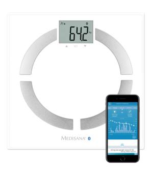 Medisana BS 444 Body Analysis Scale, Stainless Steel, Bluetooth | Medisana | BS 444 | Auto power off | Body fat analysis | Body 