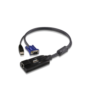 Aten | USB VGA KVM Adapter | 1 x RJ-45 Female, 1 x USB Male, 1 x HDB-15 Male