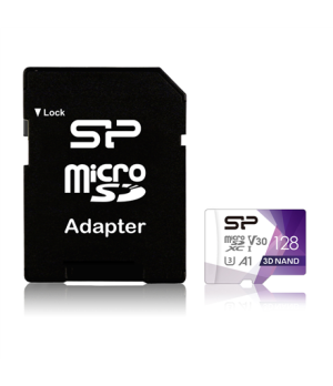 Silicon Power | Superior Pro | 128 GB | micro SDXC | Flash memory class 10 | with Adapter