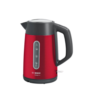 Bosch | Kettle | DesignLine TWK4P434 | Electric | 2400 W | 1.7 L | Stainless steel | 360° rotational base | Red/Black