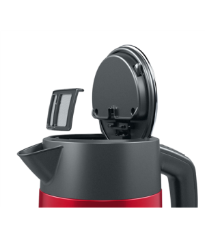 Bosch | Kettle | DesignLine TWK4P434 | Electric | 2400 W | 1.7 L | Stainless steel | 360° rotational base | Red/Black