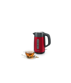 Bosch | Kettle | DesignLine TWK4P434 | Electric | 2400 W | 1.7 L | Stainless steel | 360° rotational base | Red/Black