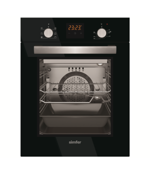 Simfer | Oven | 4207BERSP | 47 L | Multifunctional | Manual | Pop-up knobs | Height 59.5 cm | Width 45 cm | Black