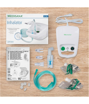 Medisana | Inhalator | IN 500 | Nebulisation with compressed air technology. Extra long hose – 2 m.