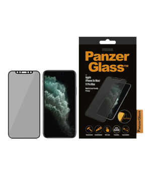 PanzerGlass | P2666 | Screen protector | Apple | iPhone Xs Max/11 Pro Max | Tempered glass | Black | Full frame coverage Anti-sh