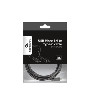 Cablexpert CCP-USB2-mBMCM-6 USB 2.0 Micro BM to Type-C cable (Micro BM/CM), 1.8 m Cablexpert