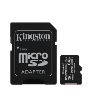 Kingston | Canvas Select Plus | UHS-I | 64 GB | MicroSDXC | Flash memory class 10 | SD Adapter