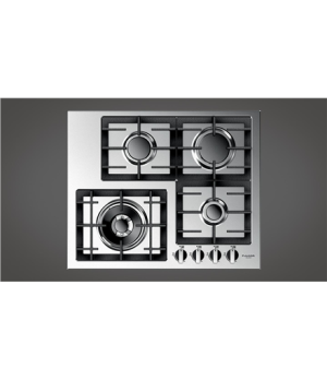 Fulgor | QH 604 GWK X | Hob | Gas | Number of burners/cooking zones 4 | Rotary knobs | Stainless steel