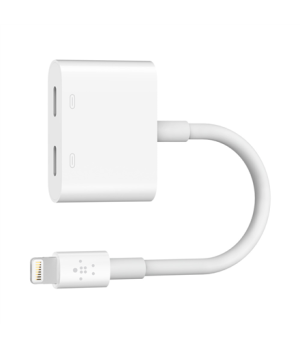 Belkin | Lightning Audio + Charge RockStar Cable, 11.5 cm, White | F8J198btWHT