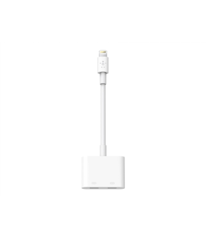 Belkin | Lightning Audio + Charge RockStar Cable, 11.5 cm, White | F8J198btWHT