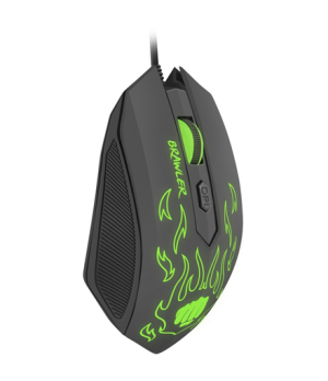 FURY Brawler Optical Gaming mouse, 1600DPI, Wired, Black/Green Fury Gaming mouse Brawler Optical mouse Black/Green