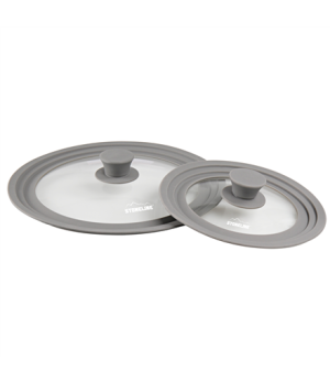 Stoneline | 13705 | Lid set of 2 | Lid | Diameter 16/18/20 and 24/26/28 cm | Transparent