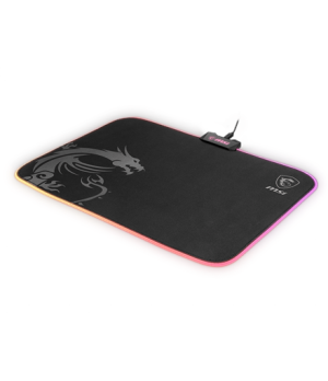 MSI AGILITY GD60 Mouse Pad, 386x276x2mm, Black | MSI | AGILITY GD60 | Gaming mouse pad | 386x276x2 mm | Black