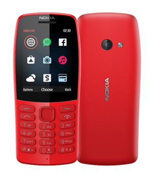 Nokia | 210 | Red | 2.4 " | TFT | 16 MB | N/A MB | Dual SIM | Bluetooth | 3.0 | USB version microUSB | Main camera 0.3 MP | 1020